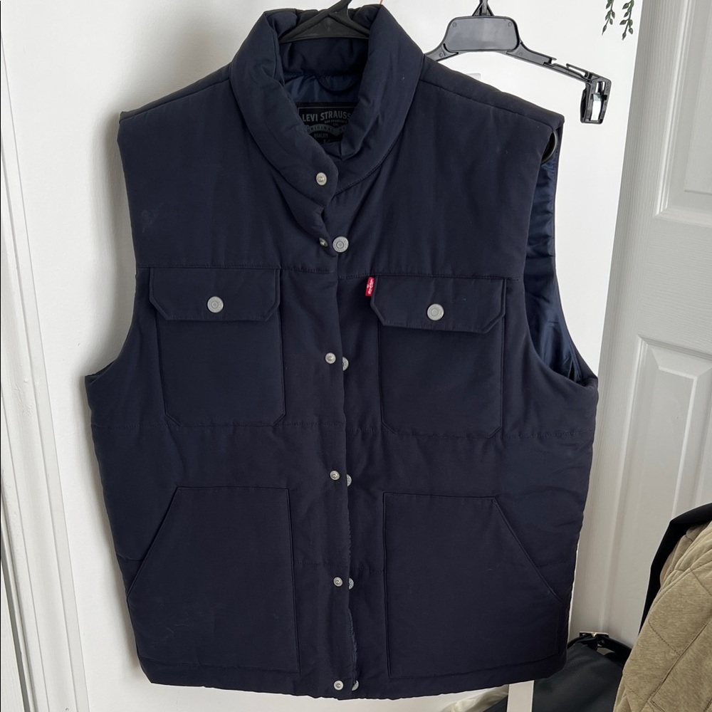 Levi's Dark Blue Quilted Vest